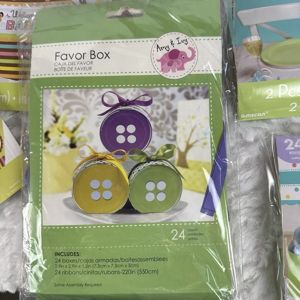Fisher Price Rainforest Animals Baby Shower Decorations Banner Bundle Neutral